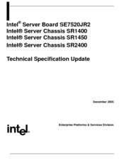 Intel SR1400 Technical Specifications Update