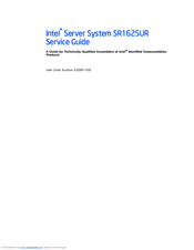 Intel SR1625UR - Server System - 0 MB RAM Service Manual