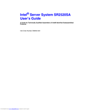 Intel SR2520SAXR - Server System - 0 MB RAM User Manual