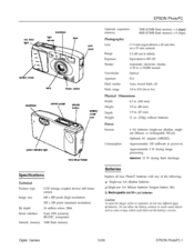 Epson PhotoPC - Color Digital Camera User Manual