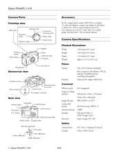 Epson PhotoPC L-410 Product Information Manual