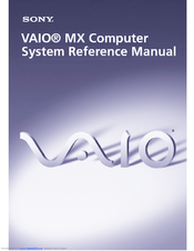 Sony VAIO MX PCV-MXS10 System Reference Manual