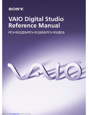 Sony Vaio Digital Studio PCV-R522DS Reference Manual