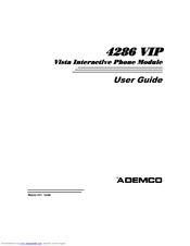 ADEMCO 4286 - Ademco Phone Module User Manual