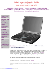 Compaq Presario 1675 Maintenance And Service Manual