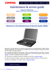 Compaq Presario XL102 Maintenance & Service Manual