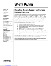 Compaq 1700 - Armada - PII 266 MHz Frequently Asked Questions Manual