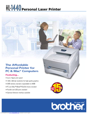 Brother 1440 - HL B/W Laser Printer Product Specifications