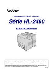 Brother 2460 - HL B/W Laser Printer Manual De L'utilisateur
