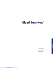 ULEAD BURN.NOW 4 User Manual