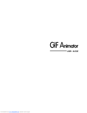 Ulead GIF ANIMATOR 4.0 User Manual