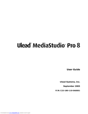 Ulead MEDIASTUDIO PRO 8 User Manual