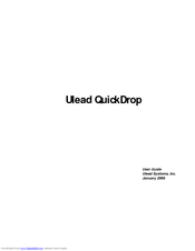 ULEAD QuickDrop 2.0 User Manual