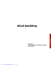 Ulead QUICK DROP 2.0 User Manual