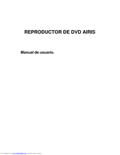 AIRIS DVDL100 Manual Del Usuario