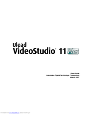 Ulead VIDEOSTUDIO 11 User Manual