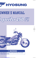 HYOSUNG AQUILA 250 FI Owner's Manual