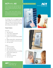 ACT ACTENTRY A5 Datasheet