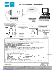 ACT ACTLAN - INTERFACE Configuration