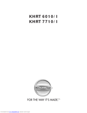 KITCHENAID KHRT 7710/I Manuel