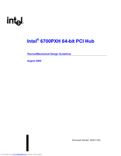 INTEL 6700PXH 64-BIT PCI HUB - MECHANICAL DESIGN Design Manual