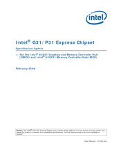 specs for intel g33 g31 chipset
