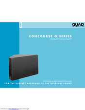 QUAD CONCOURSE Q SUB Instruction Booklet