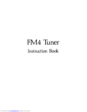 QUAD FM4 Instruction Book
