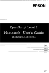 Epson Script Level 2 C832021 User Manual