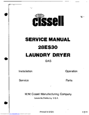 CISSELL 28ES30 Service Manual