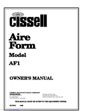 CISSELL AF1MAN60 Manual