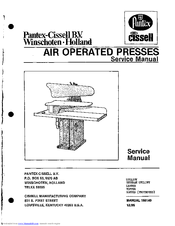 Pantex-Cissell AUCMAN150140 Service Manual