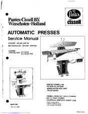 Pantex-Cissell AOL45 Service Manual