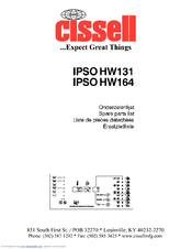 CISSELL CSHW35-HW131-164 Spare Parts List
