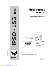CISSELL IPSO-LSG Manual