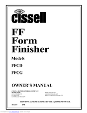 CISSELL FFMAN57 Owner's Manual