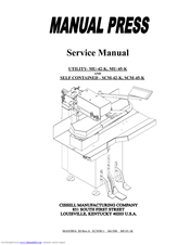 CISSELL UTILITY-MU-42-K Service Manual