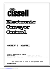 CISSELL MAN383 Owner's Manual