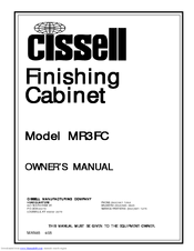 CISSELL MR3FC Owner's Manual