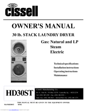 CISSELL HD30ST Owner's Manual