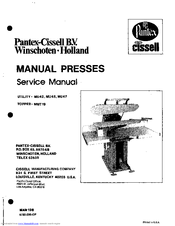 CISSELL MUMAN196 Service Manual