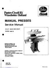 CISSELL MU42 Service Manual