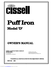 CISSELL PUFFIRONDMAN343 Owner's Manual