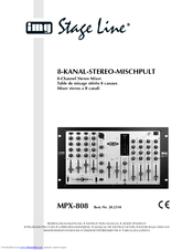 IMG STAGE LINE MPX-808 Instruction Manual