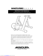 Minoura MAGTURBO BASIC Instruction Manual