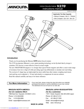 Minoura V270 - V2.1 4-2010 Instruction Manual