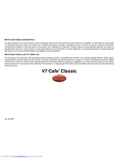 MOTO GUZZI V7 Cafe Classic Manual