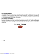 MOTO GUZZI V 7 CAFE CLASSIC Manual