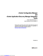 VMWARE VCENTER APPLICATION DISCOVERY MANAGER 6.0 Manual