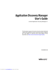 VMWARE VCENTER APPLICATION DISCOVERY MANAGER 6.1 - REPOSITORY User Manual